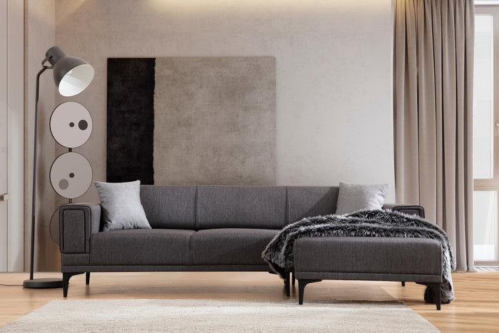 Atelier Del Sofa Horizon Right - Gris oscuro